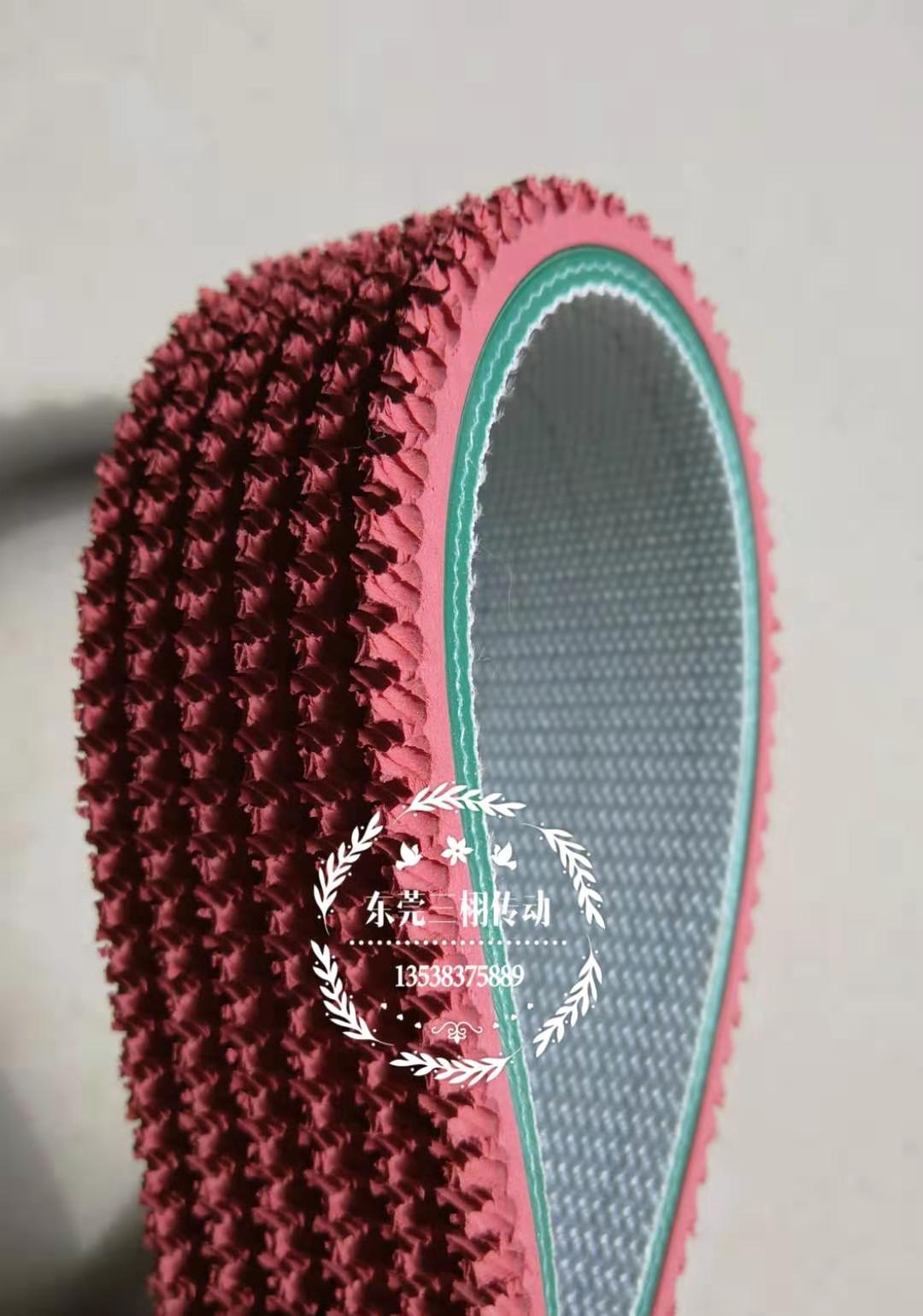 PVC皮帶加橡膠花紋帶